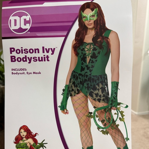 Poison Ivy bodysuit Halloween costume size XL - Picture 3 of 4